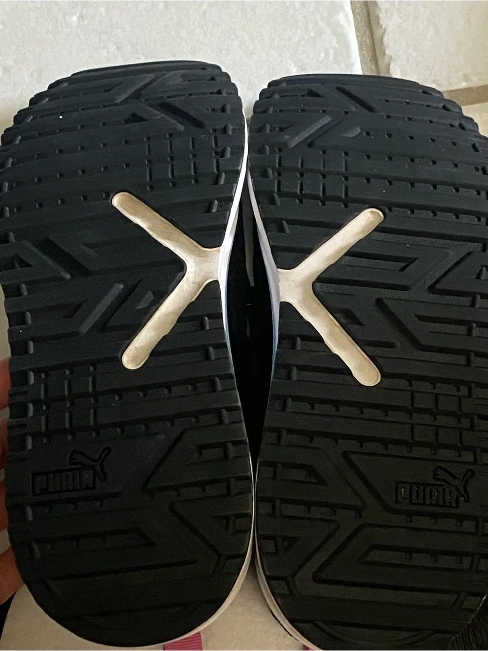 Puma black sneakers